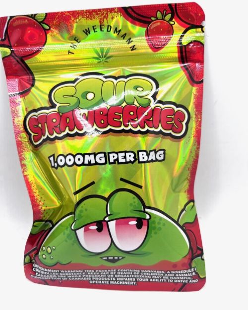 Sour Strawberries 1,000mg (decal bag)