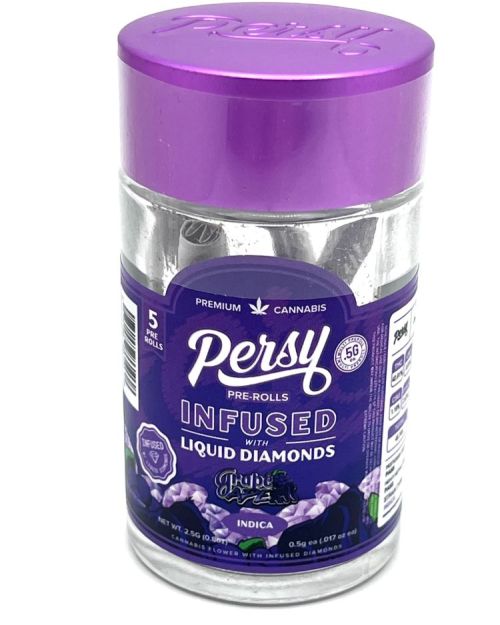 Grape Percy Liquid Diamond Infused Pre-Rolls (Collectible Jar)