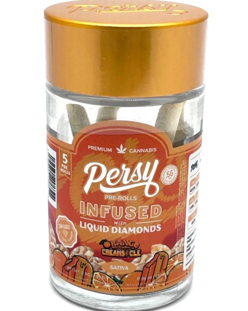 Creamsicle Percy Liquid Diamond Infused Pre-Rolls (Collectible Jar)